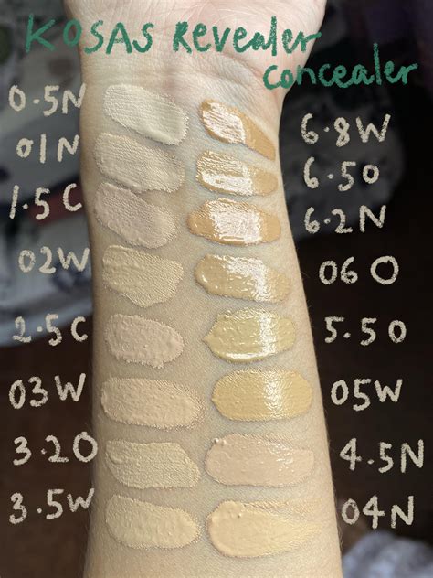 kosas revealer concealer shade match.